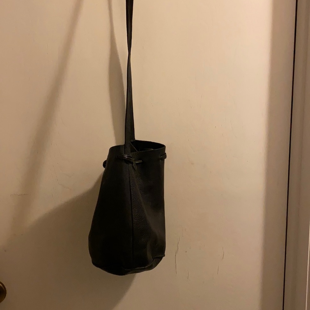 Black Bucket Bag